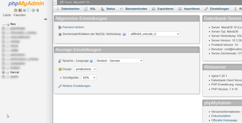 instal traccar web interface for tracker server